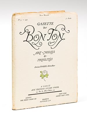 Seller image for Gazette du Bon Ton. Art - Modes & Frivolits Juin 1920 - 3e Anne - Numro 5 - Revue Mensuelle for sale by Librairie du Cardinal