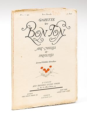 Bild des Verkufers fr Gazette du Bon Ton. Art - Modes & Frivolits. Anne 1921 - 4e Anne - Numro 1 - Revue Mensuelle zum Verkauf von Librairie du Cardinal