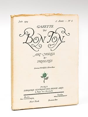 Bild des Verkufers fr Gazette du Bon Ton. Art - Modes & Frivolits. Juin 1914 - 2e Anne - Numro 6 zum Verkauf von Librairie du Cardinal