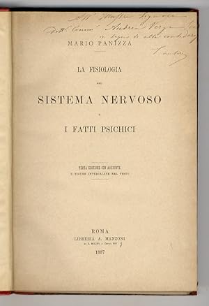 La Fisiologia del sistema nervoso e i fatti psichici. Terza edizione con aggiunte.