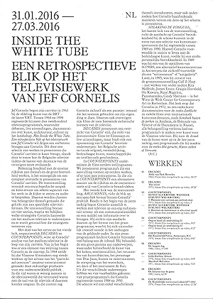 Seller image for Jef Cornelis : Inside The White Tube - Een Retrospectieve blik op het televisiewerk van Jef Cornelis for sale by The land of Nod - art & books