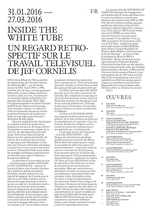 Seller image for Jef Cornelis : Inside The White Tube - Un regard retrospectif sur le travail televisuel de Jef Cornelis for sale by The land of Nod - art & books