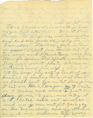 LETTER WRITTEN FROM THE YUKON GOLD RUSH IN 1898