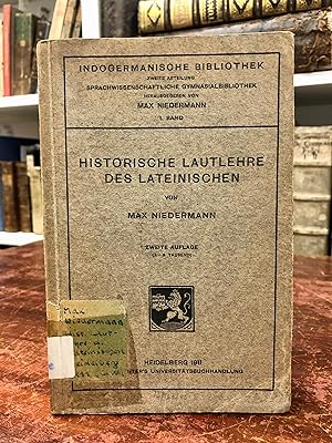 Bild des Verkufers fr Historische Lautlehre des Lateinischen. (= Indogermanische Bibliothek, 1. Band). zum Verkauf von Antiquariat Seibold