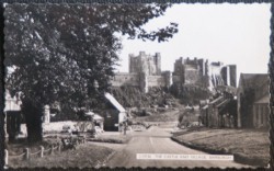 Imagen del vendedor de Bamburgh Castle Postcard Real Photo LOCAL PUBLISHER a la venta por Postcard Anoraks