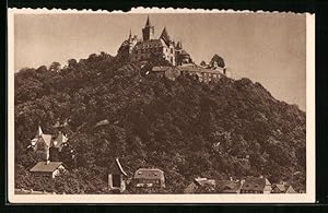 Ansichtskarte Ganzsache WHW Winterhilfswerk, Wernigerode, Blick zum Schloss