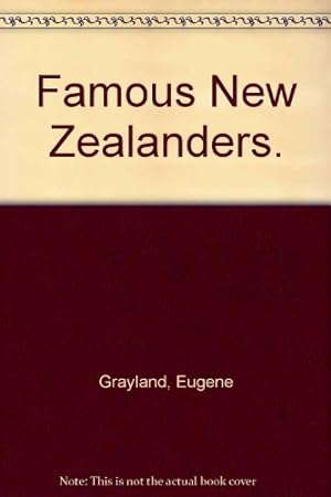 Imagen del vendedor de Famous New Zealanders a la venta por WeBuyBooks
