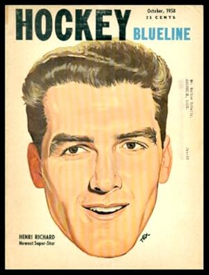 Image du vendeur pour HOCKEY BLUELINE - Volume 4, number 8 - October 1958 mis en vente par W. Fraser Sandercombe