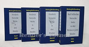 Werke in drei Bänden und ein Indexband ( Nietzsche-Index ).