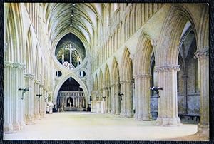 Wells Cathedral Postcard Somerset The Nave