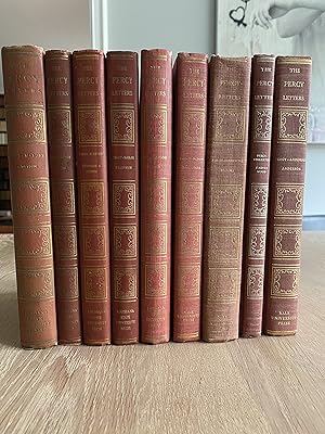 Seller image for THE PERCY LETTERS IN 9 VOLUMES (The Correspondence or Thomas Percy with Edmond Malone, Richard Farmer, Thomas Warton, David Dalrymple Lord Hailes,Evan Evans, Gorge Paton, William Shenstone, John Pinkerton and Robert Anderson for sale by Mathias Schoen