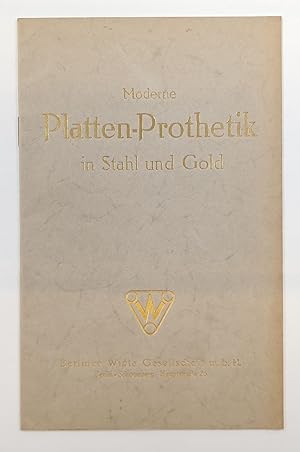 Moderne Platten-Prothetik in Stahl und Gold. -