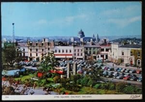 Galway Ireland Postcard Vintage 1967 Eyre Square