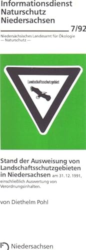 Seller image for Stand der Ausweisung von Landschaftsschutzgebieten in Niedersachsen for sale by Clivia Mueller