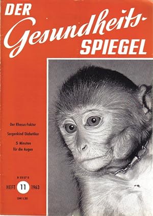 Seller image for Der Gesundheitsspiegel Heft 11, 1963 (1 Heft) for sale by Clivia Mueller