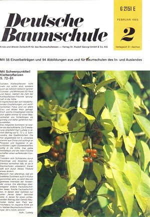 Seller image for Deutsche Baumschule 37.Jahrgang 1985 Heft Februar (1 Heft) for sale by Clivia Mueller