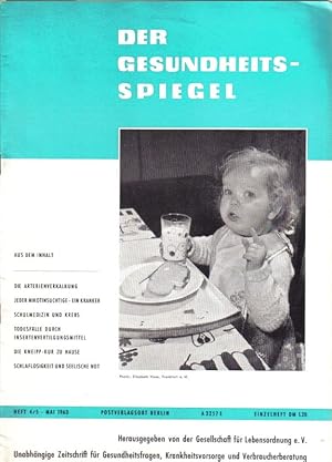 Seller image for Der Gesundheitsspiegel Heft 4/5 Mai 1963 (1 Heft) for sale by Clivia Mueller