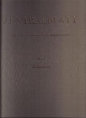 Seller image for Zentralblatt fr den Deutschen Erwerbsgartenbau 12.Jahrgang 1960 for sale by Clivia Mueller