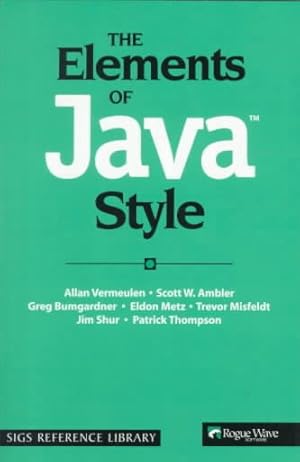 Immagine del venditore per Elements of Java Style venduto da GreatBookPrices