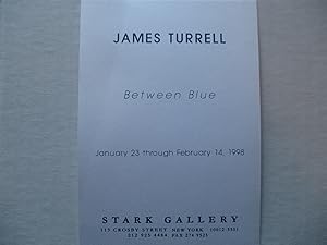 Bild des Verkufers fr James Turrell Between Blue Stark Gallery 1998 Exhibition invite postcard zum Verkauf von ANARTIST