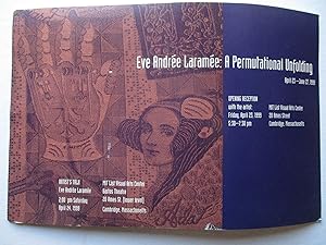 Imagen del vendedor de Eve Andree Laramee: A Perpetual Unfolding MIT List Visual Art Center 1999 Exhibition invite postcard a la venta por ANARTIST