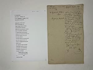 Wucherliche Geschäfte 10.02.1847 2 Dokumente Anzeige Vigalentennachforschung mit Textübersetzung ...