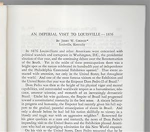 Seller image for An Imperial Visit To Louisville, 1876 for sale by Legacy Books II