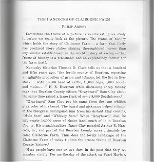 Seller image for The Hancocks Of Claiborne Farm for sale by Legacy Books II