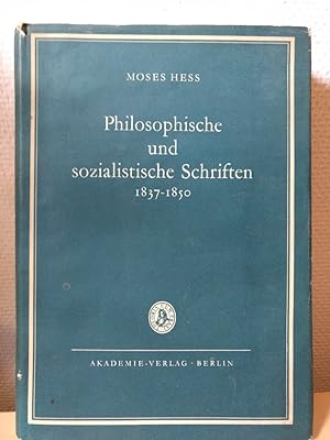 Bild des Verkufers fr Philosophische und sozialistische Schriften, 1837-1850: Eine Auswahl. zum Verkauf von PlanetderBuecher