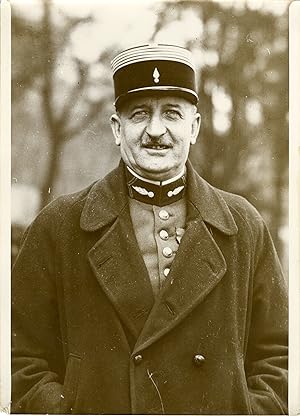 "Général HERSCHER nouveau commandant militaire du Palais Bourbon (1931)" Photo de presse original...