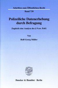 Immagine del venditore per Polizeiliche Datenerhebung durch Befragung venduto da moluna