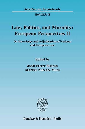 Seller image for Law, Politics, and Morality: European Perspectives II for sale by moluna