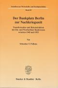 Seller image for Der Bankplatz Berlin zur Nachkriegszeit for sale by moluna
