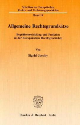Seller image for Allgemeine Rechtsgrundsätze for sale by moluna