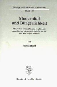 Seller image for Modernität und Bürgerlichkeit. for sale by moluna