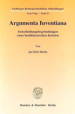 Seller image for Argumenta Iuventiana. for sale by moluna