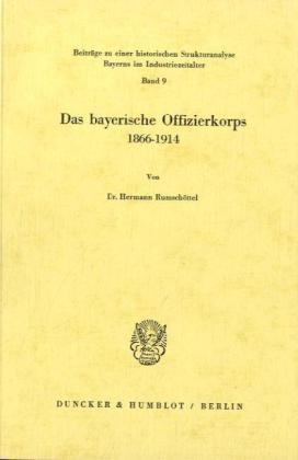 Seller image for Das bayerische Offizierkorps 1866-1914 for sale by moluna