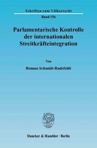 Seller image for Parlamentarische Kontrolle der internationalen Streitkräfteintegration for sale by moluna