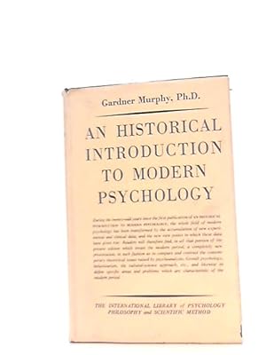 Imagen del vendedor de An Historical Introduction To Modern Psychology a la venta por World of Rare Books