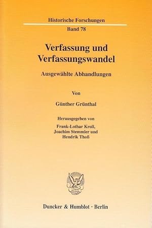Seller image for Verfassung und Verfassungswandel for sale by moluna