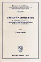 Seller image for Kritik des Common Sense for sale by moluna