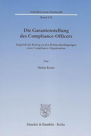 Seller image for Die Garantenstellung des Compliance-Officers for sale by moluna
