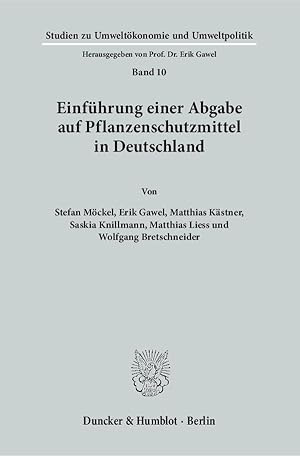 Seller image for Einführung einer Abgabe auf Pflanzenschutzmittel in Deutschland. for sale by moluna