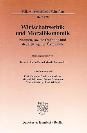 Seller image for Wirtschaftsethik und Moraloekonomik for sale by moluna