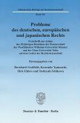 Seller image for Probleme des deutschen, europaeischen und japanischen Rechts for sale by moluna