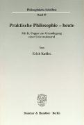 Seller image for Praktische Philosophie - heute for sale by moluna