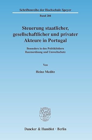 Seller image for Steuerung staatlicher, gesellschaftlicher und privater Akteure in Portugal for sale by moluna