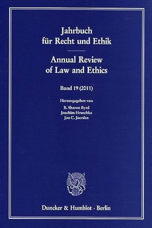 Seller image for Jahrbuch fr Recht und Ethik / Annual Review of Law and Ethics Band 19 for sale by moluna