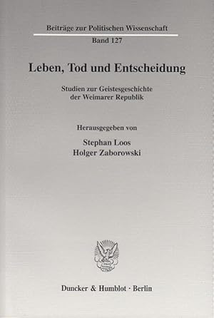 Seller image for Leben, Tod und Entscheidung for sale by moluna