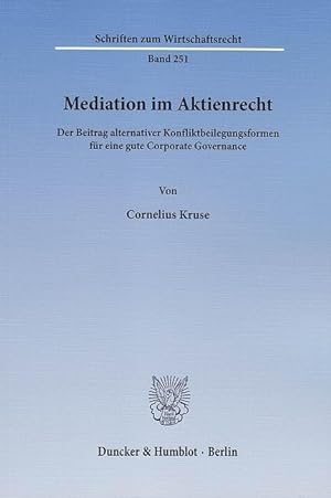 Seller image for Mediation im Aktienrecht for sale by moluna